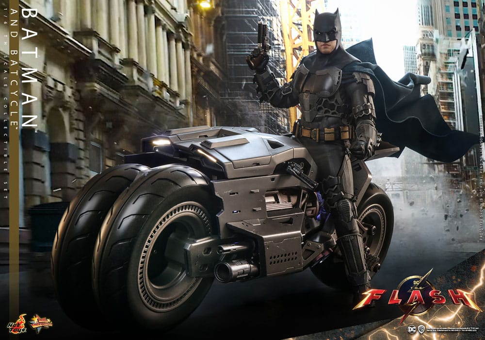 Batman & Batcycle Set DC The Flash Movie Masterpiece 1/6 Figurka 30 cm - Image 4