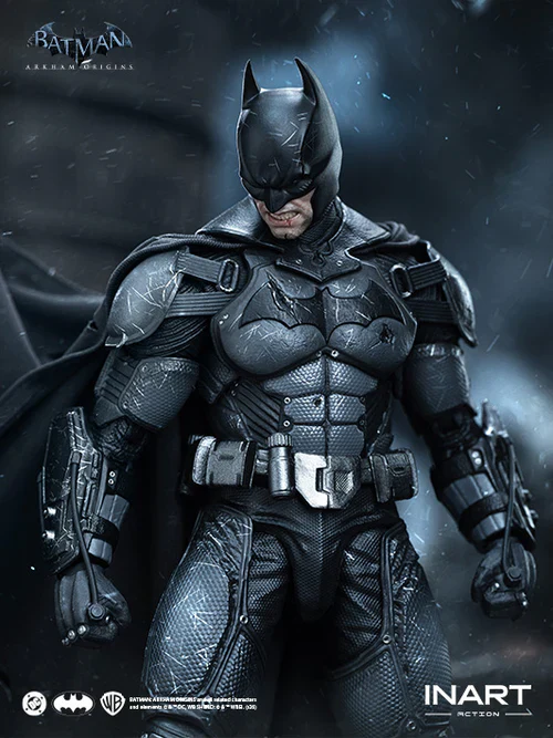 Batman Battle Damaged Version Batman Arkham Origins 1/12 Figurka 18 cm - Image 6