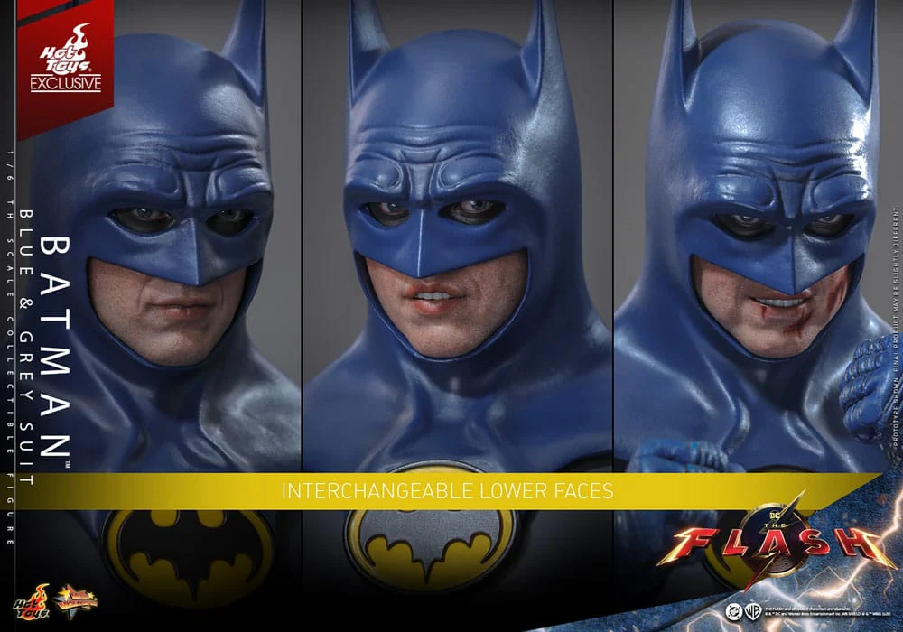 Batman Blue & Grey Suit DC The Flash Movie Masterpiece  Limited Edition Hot Toys Exclusive 1/6 Figurka 30 cm - Image 15