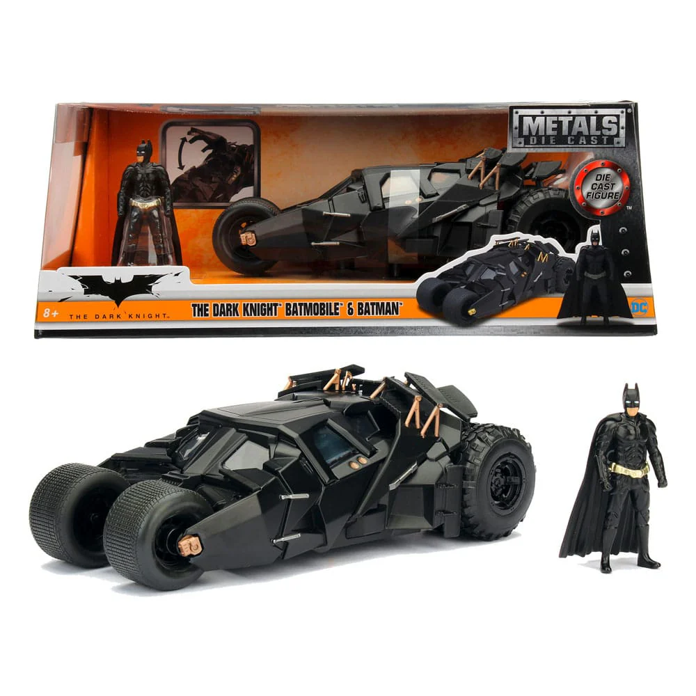 Batman The Dark Knight Batmobile DC Comics Diecast Model 1/24 Figurka 7 cm - Image 2