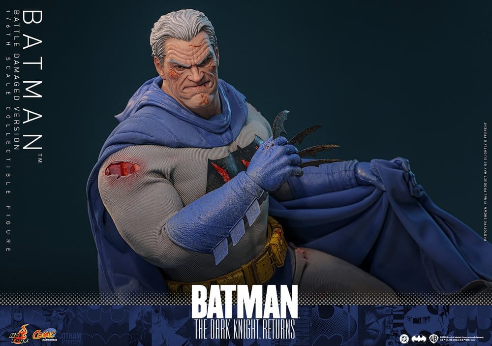 Batman The Dark Knight Returns DC Comic Masterpiece Battle Damaged Version 1/6 Figurka 32 cm - Image 7