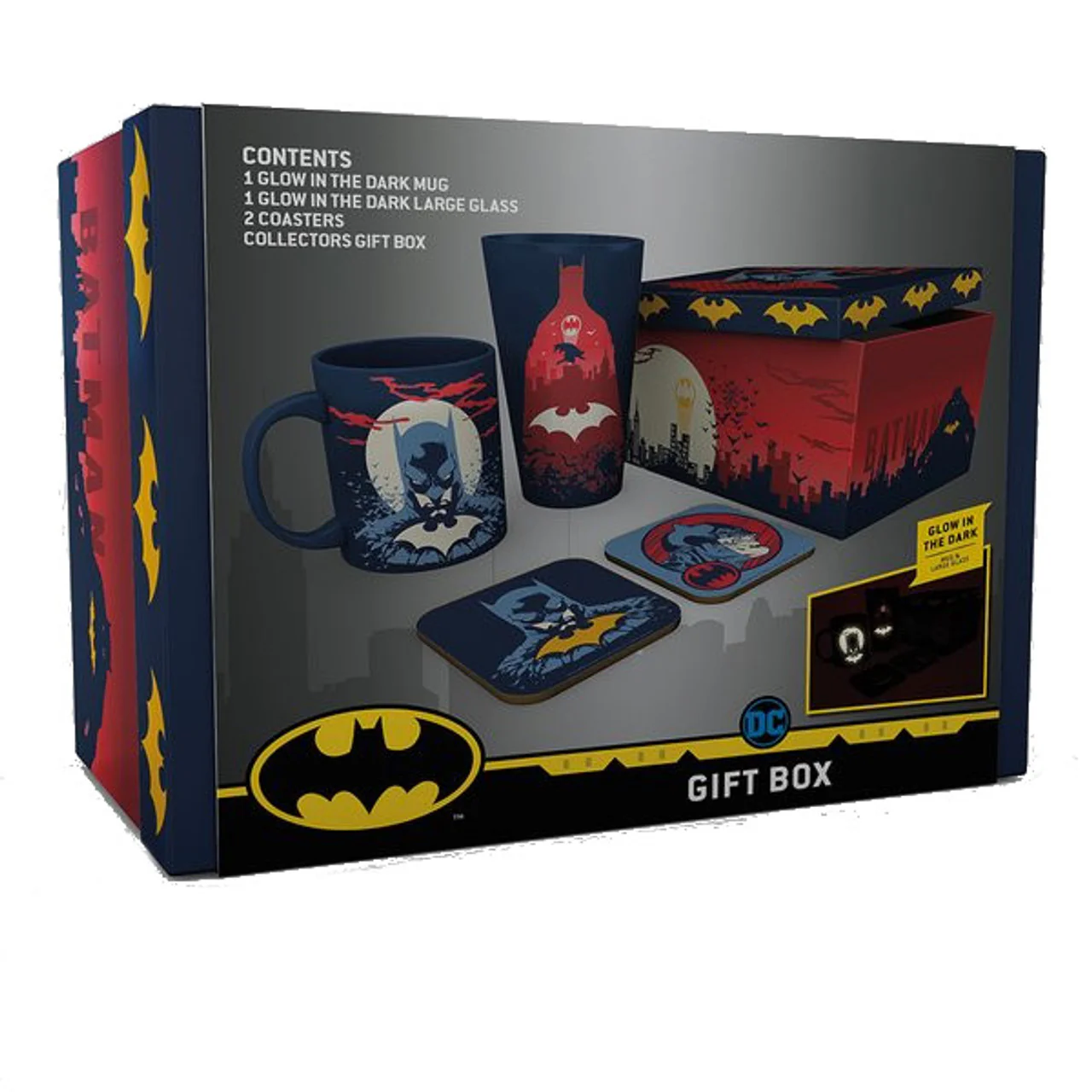 Batman Zestaw prezentowey Szklanka + Kubek + 2xPodkładka Dc Comics - Image 2
