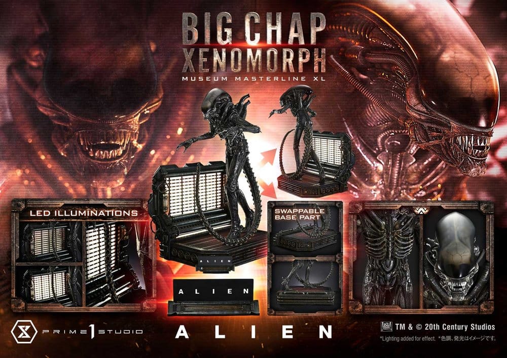 Big Chap Xenomorph Bonus Version Alien Museum Masterline XL 1/3 Figurka 100 cm - Image 7