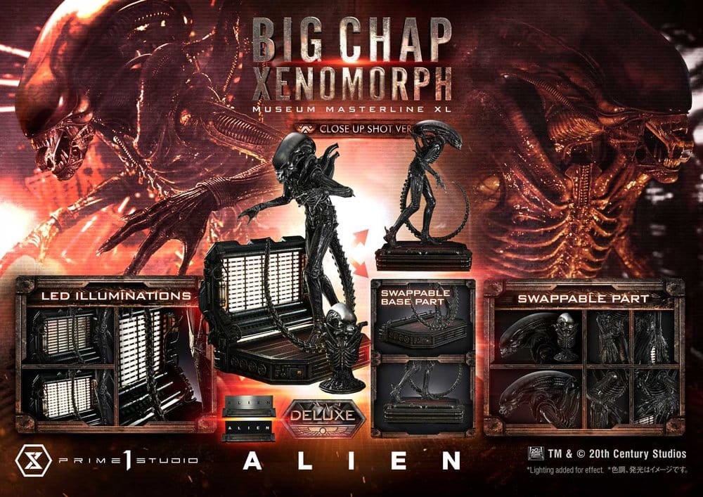 Big Chap Xenomorph Close Up Shot Ver. Alien Movie Museum Masterline XL DX Bonus Version 1/3 Figurka 100 cm - Image 10