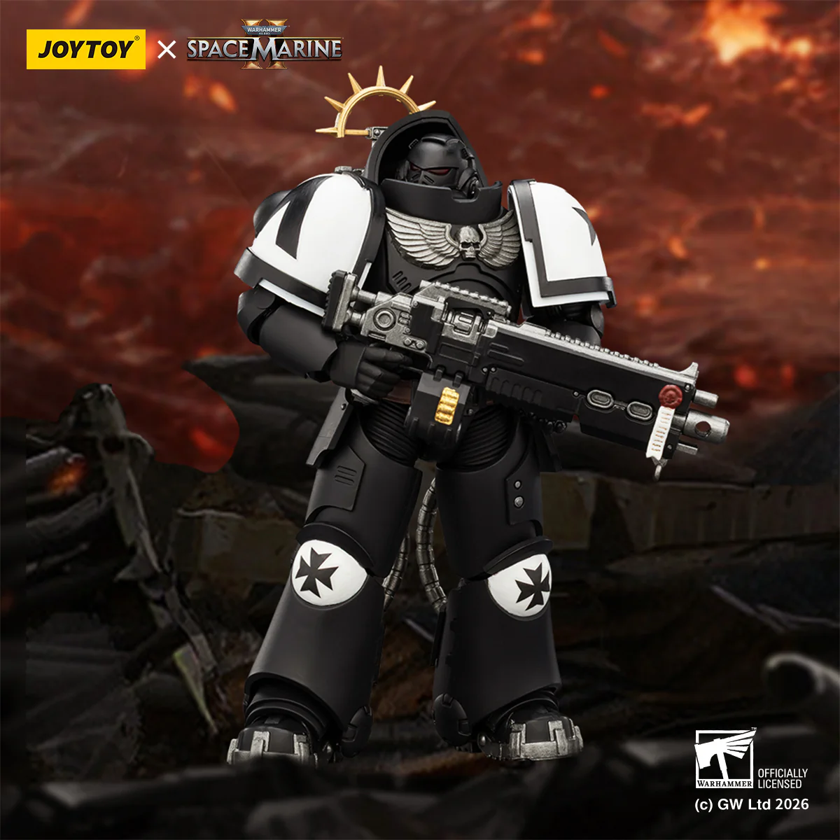 Black Templars Heavy Intercessor Game Edition Warhammer 40k 1/18 Figurka 13 cm - Image 11