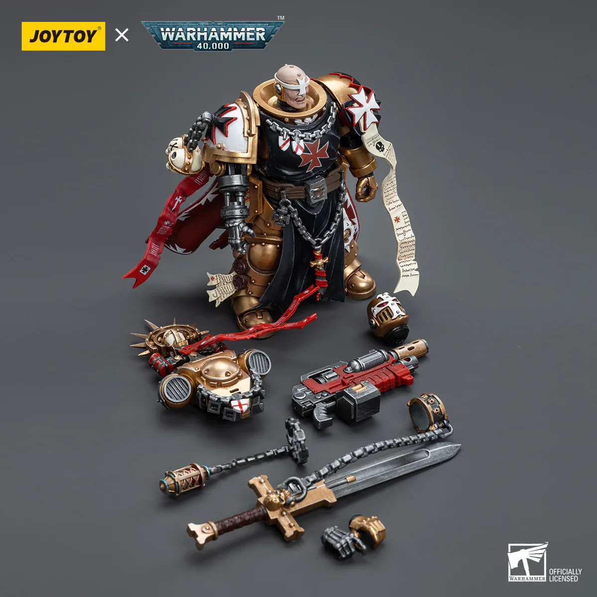 Black Templars High Marshal Helbrecht Warhammer 40k 1/18 Figurka 12 cm - Image 7