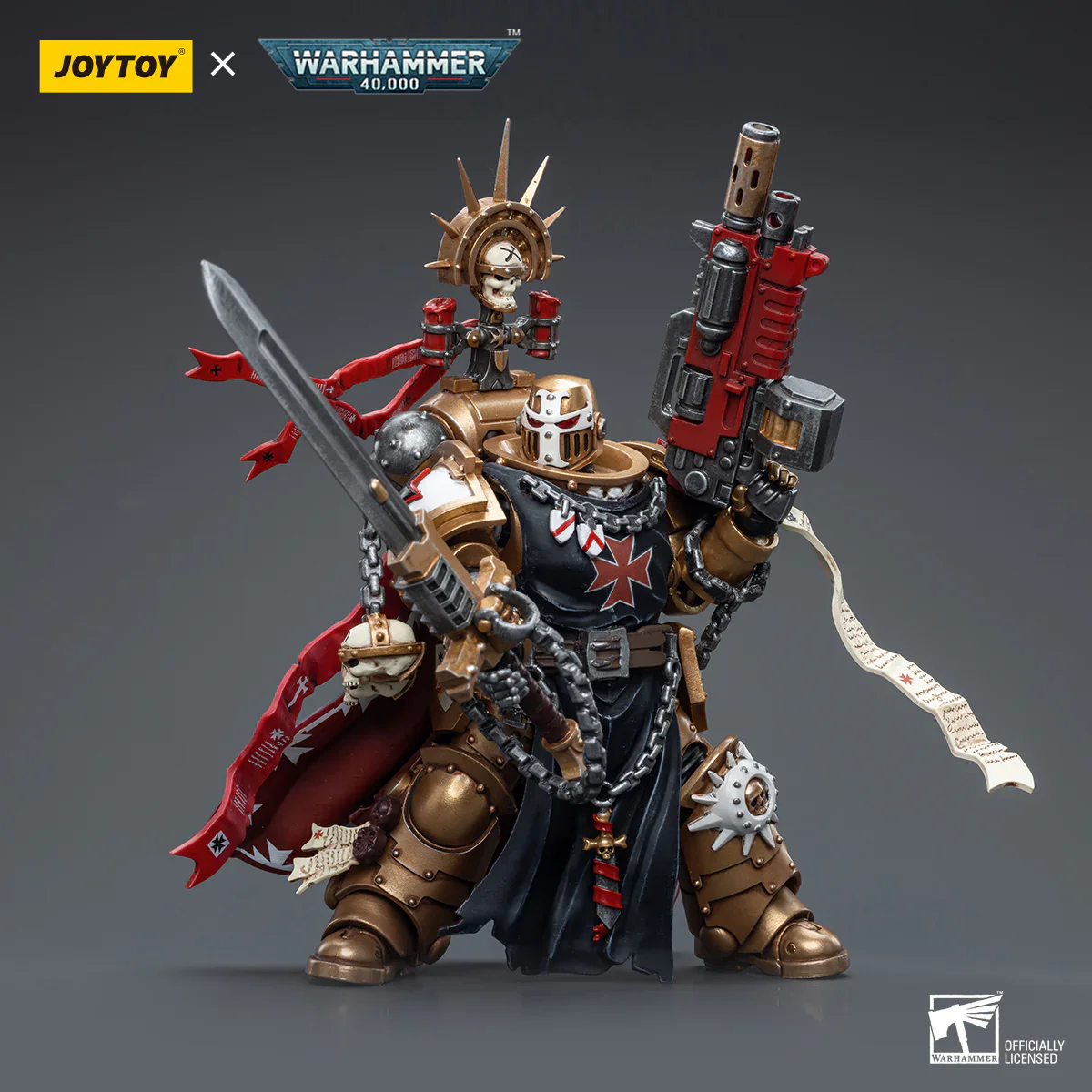 Black Templars High Marshal Helbrecht Warhammer 40k 1/18 Figurka 12 cm - Image 9