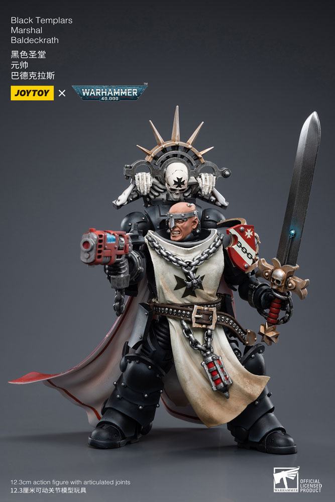 Black Templars Marshal Baldeckrath Warhammer 40k 1/18 Figurka 12 cm - Image 8
