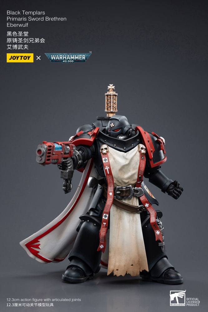 Black Templars Primaris Sword Brethren Eberwulf Warhammer 40k 1/18 Figurka 12 cm - Image 9