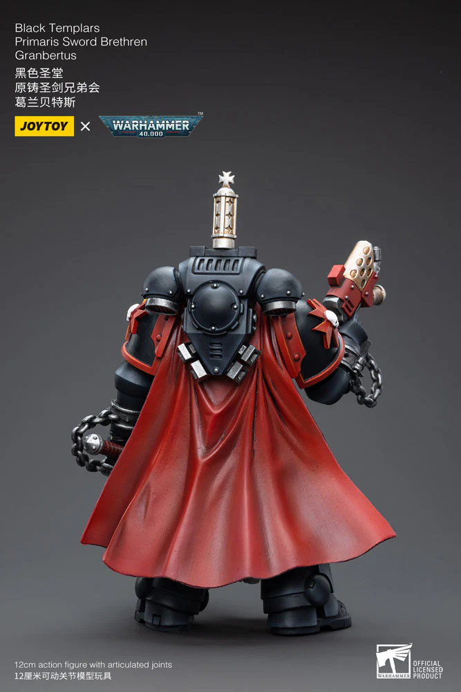 Black Templars Primaris Sword Brethren Granbertus 40k 1/18 Figurka 12 cm - Image 4