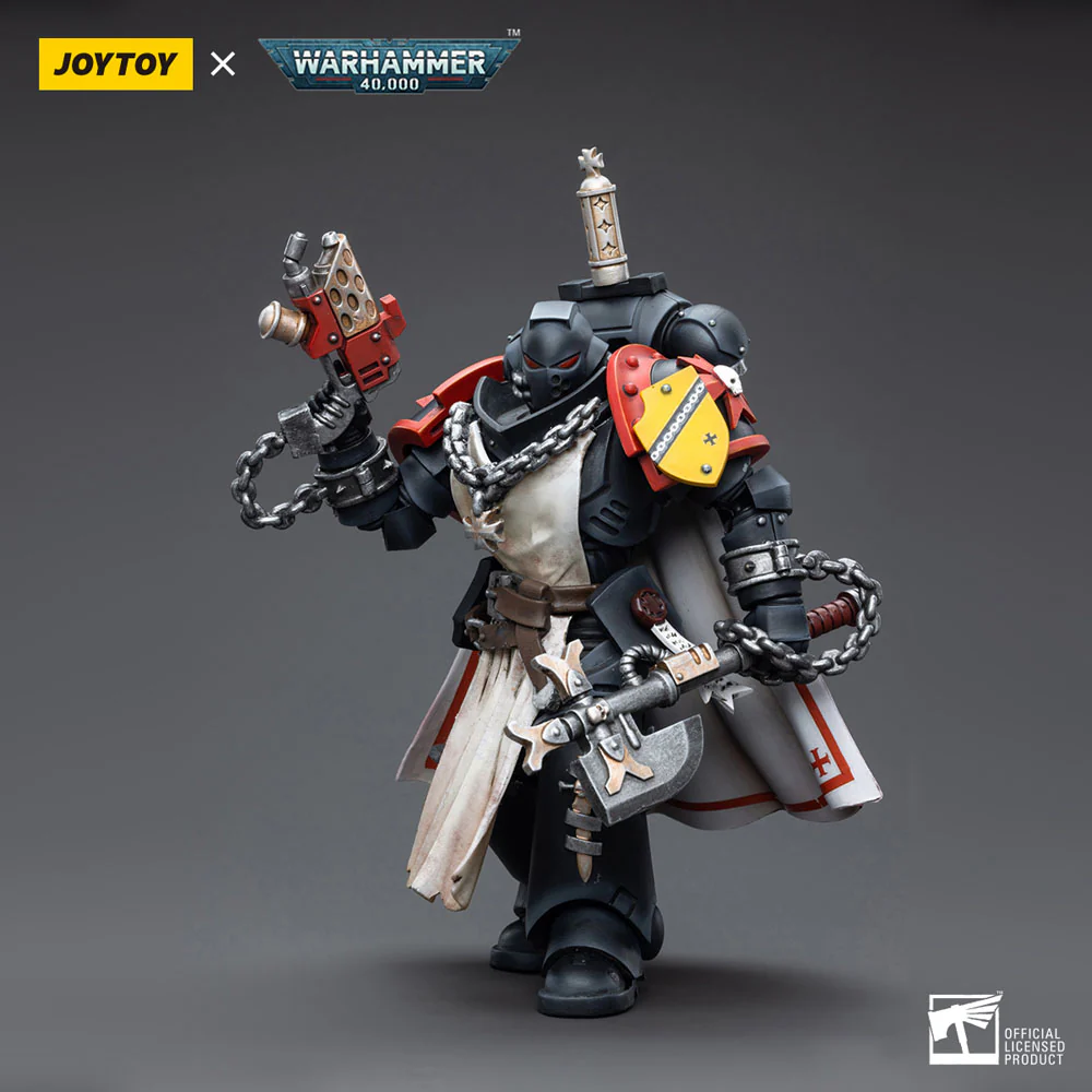 Black Templars Primaris Sword Brethren Granbertus 40k 1/18 Figurka 12 cm - Image 8