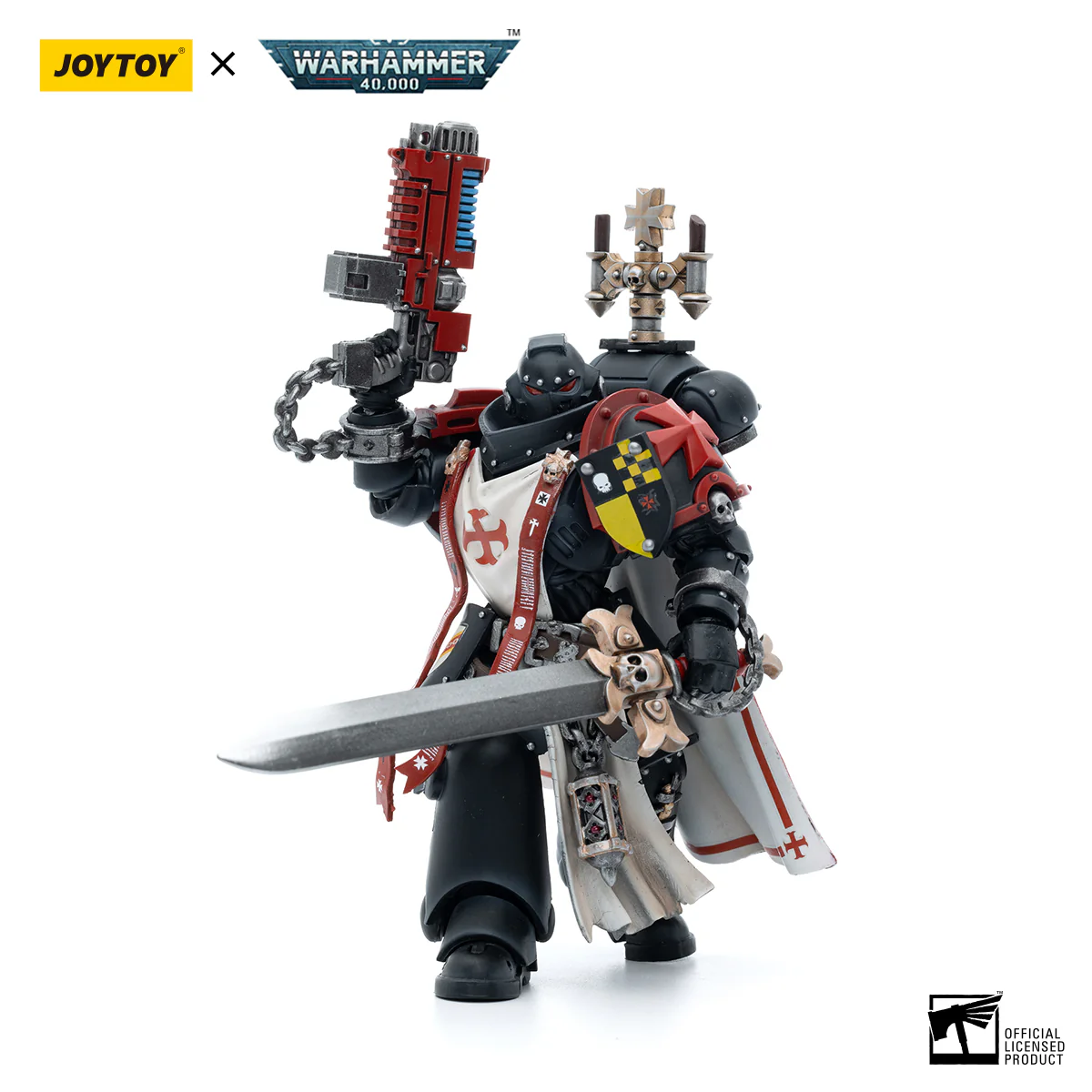 Black Templars Sword Brethren Brother Lombast Warhammer 40K Figurka 12 cm - Image 4