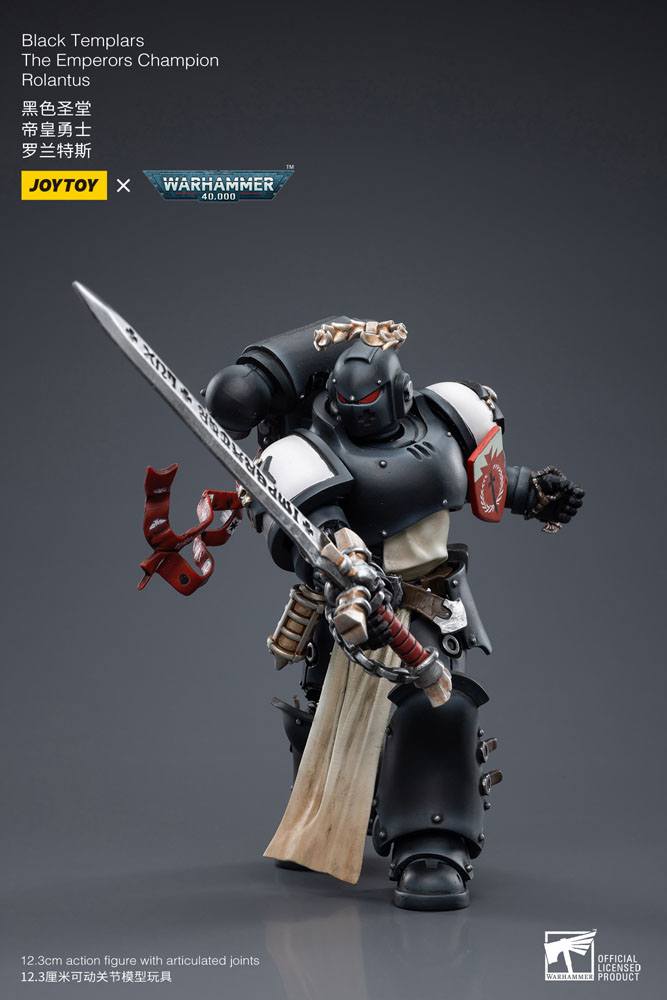 Black Templars The Emperors Champion Rolantus Warhammer 40k 1/18 Figurka 12 cm - Image 10