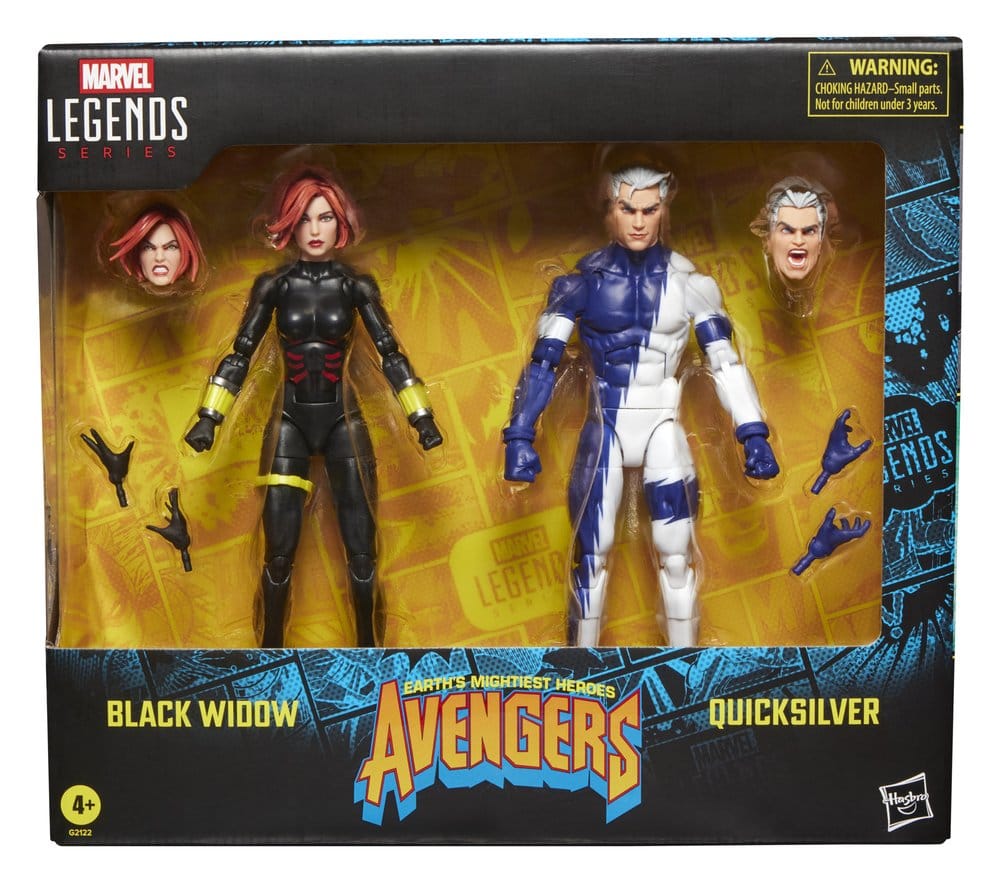 Black Widow & Quicksilver Avengers Marvel Legends 2-Pack Figurki 15 cm - Image 2