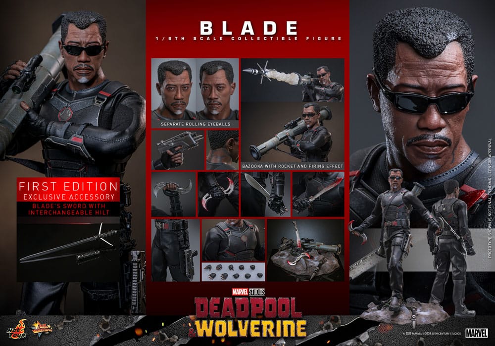Blade Marvel Deadpool & Wolverine Movie Masterpiece 1/6 Figurka 30 cm - Image 20