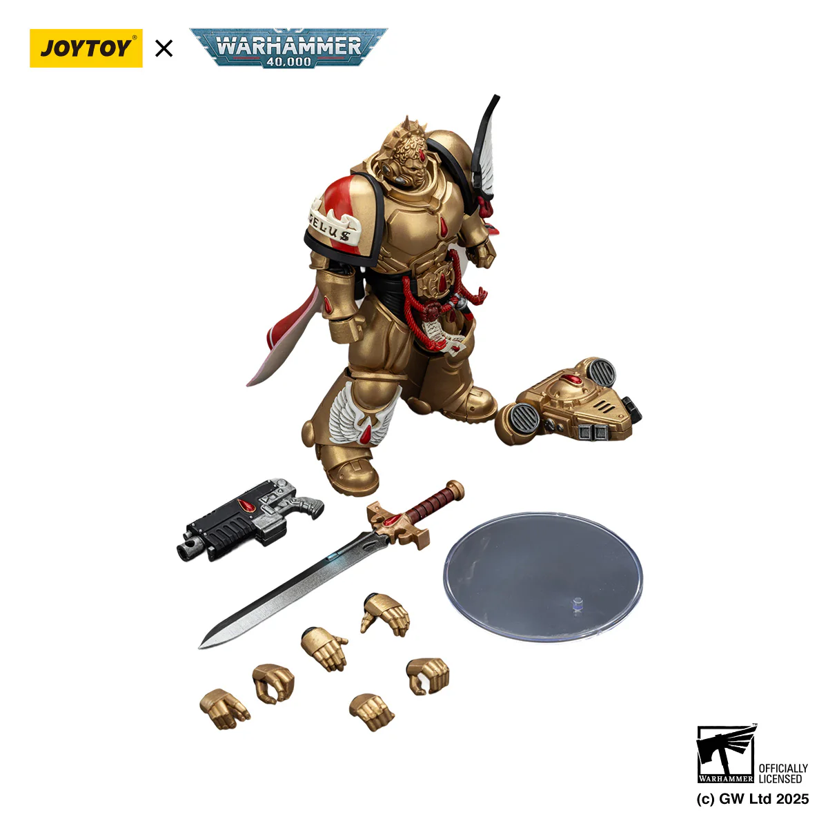 Blood Angels Captain with Heavy Bolt Pistol & Power Sword Warhammer 40k 1/18 Figurka 12 cm - Image 7