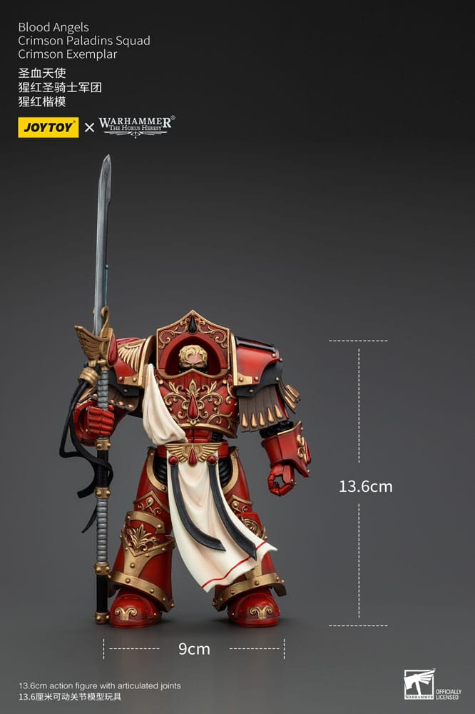 Blood Angels Crimson Paladins Squad Crimson Exemplar Warhammer The Horus Heresy 1/18 Figurka 14 cm - Image 13