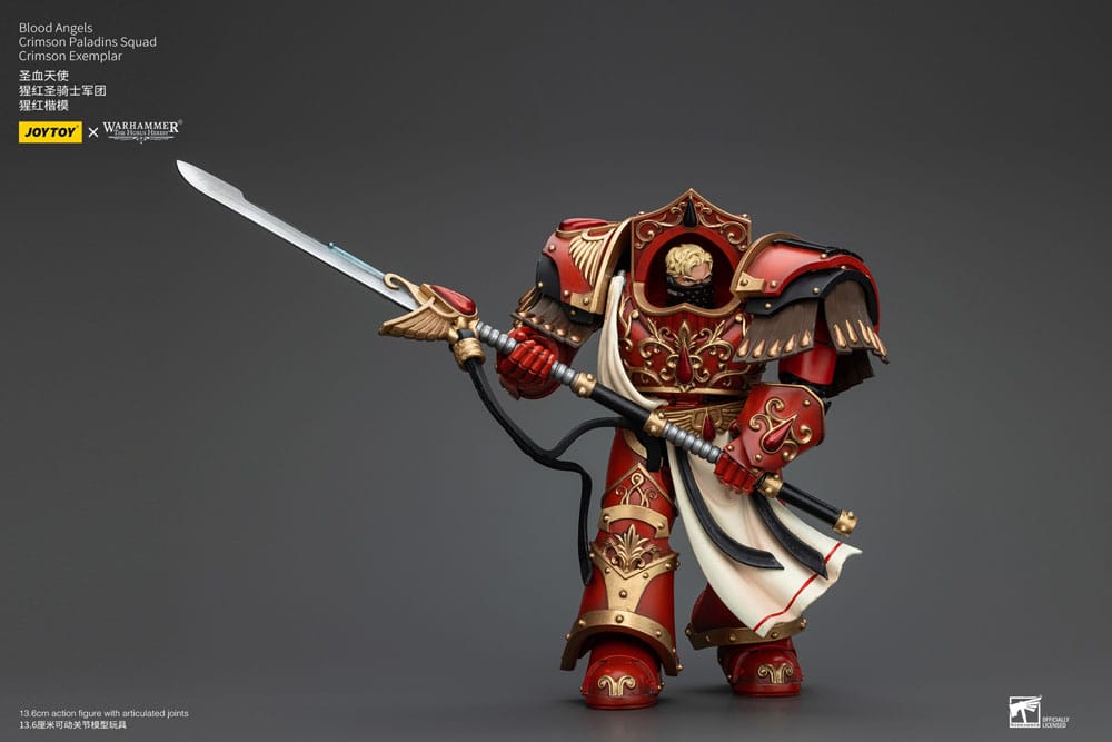 Blood Angels Crimson Paladins Squad Crimson Exemplar Warhammer The Horus Heresy 1/18 Figurka 14 cm - Image 3