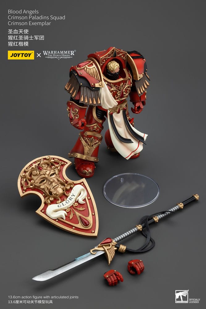Blood Angels Crimson Paladins Squad Crimson Exemplar Warhammer The Horus Heresy 1/18 Figurka 14 cm - Image 4