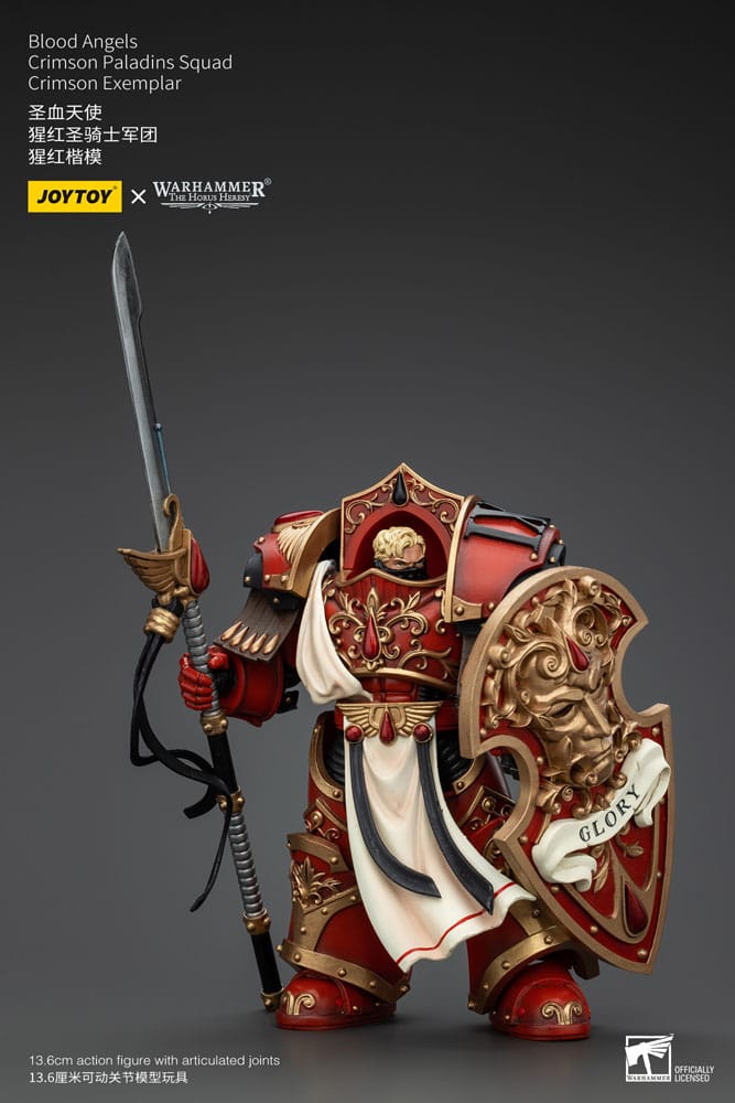 Blood Angels Crimson Paladins Squad Crimson Exemplar Warhammer The Horus Heresy 1/18 Figurka 14 cm - Image 6