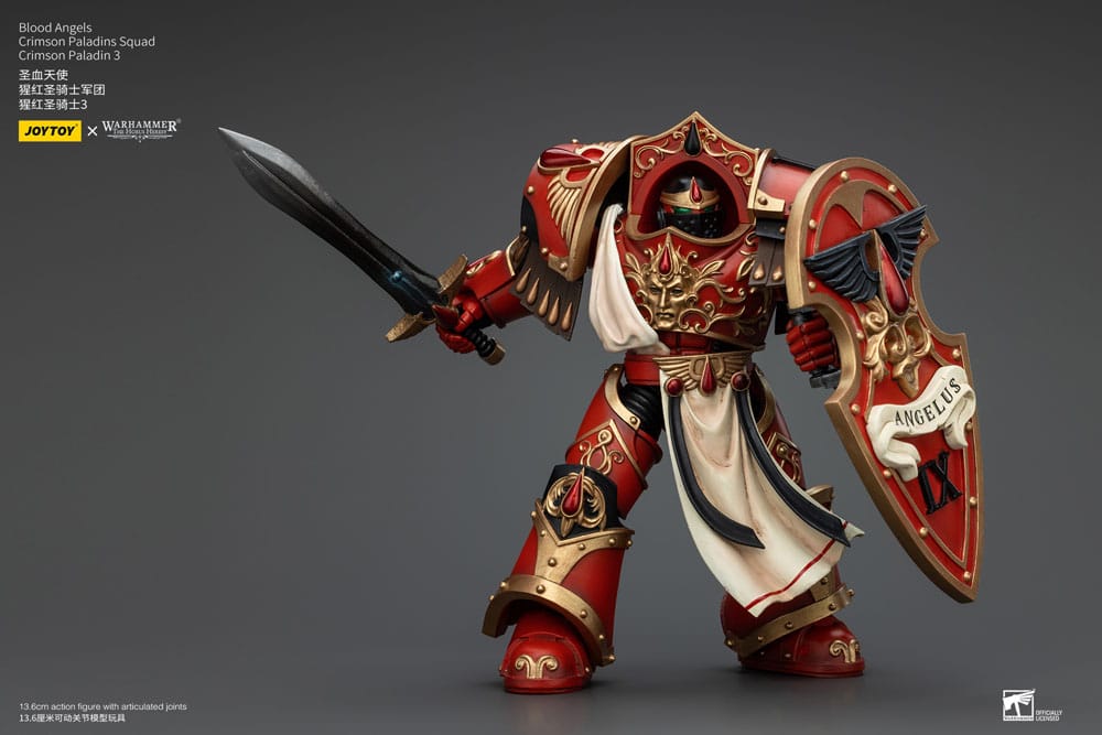 Blood Angels Crimson Paladins Squad Crimson Paladin 3 Warhammer The Horus Heresy 1/18 Figurka 14 cm - Image 5