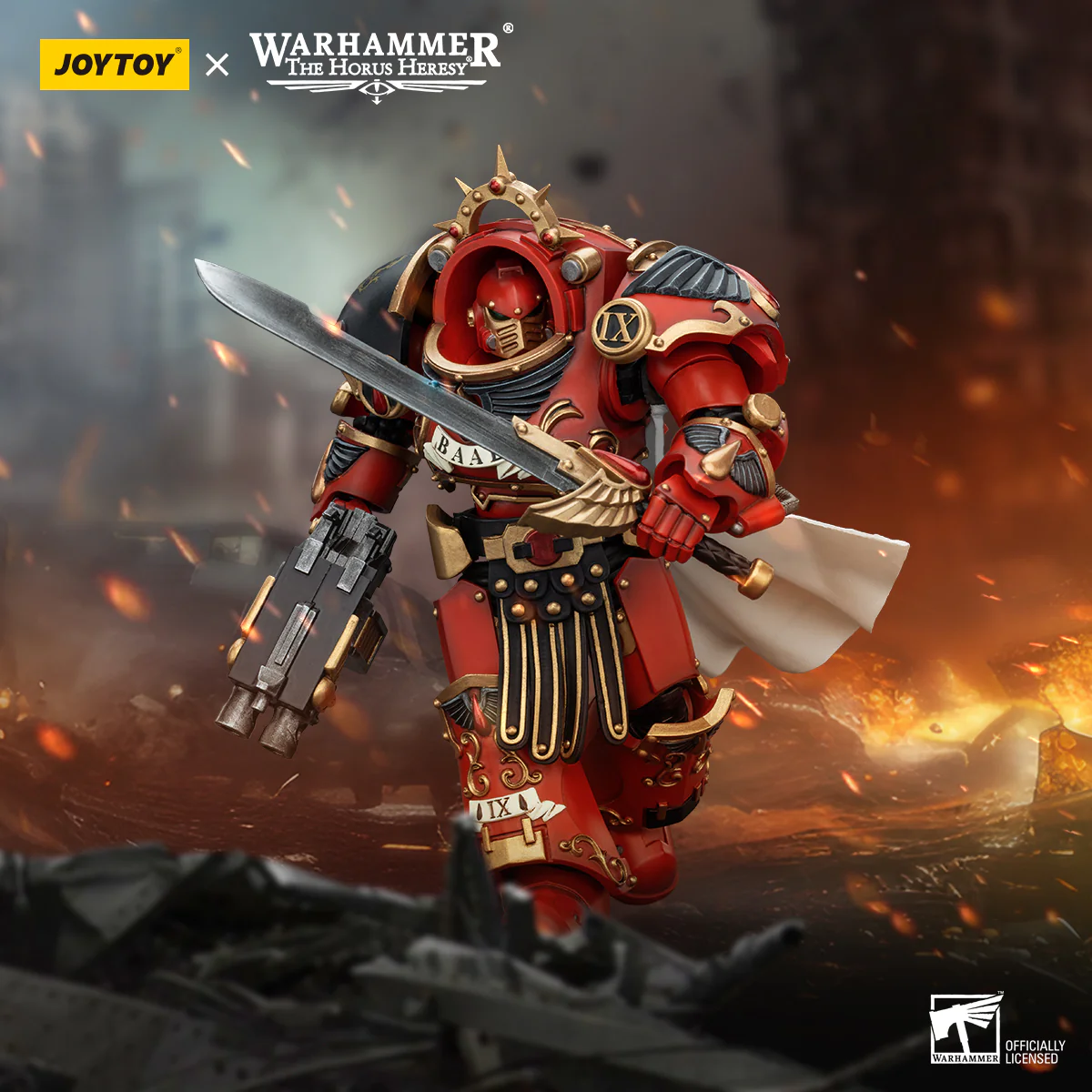 Blood Angels Legion Praetor in Tartaros Terminator Armour Warhammer The Horus Heresy 1/18 Figurka 14 cm - Image 11