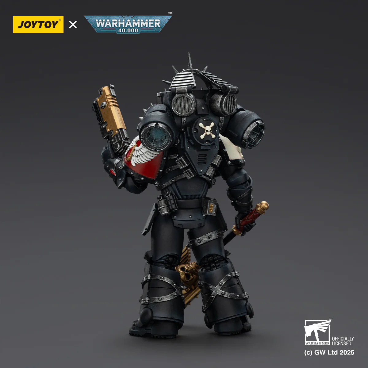 Blood Angels Lemartes With Jump Pack Blood Crozius and Absolver Bolt Pistol Warhammer 40K Figurka 12 cm - Image 7