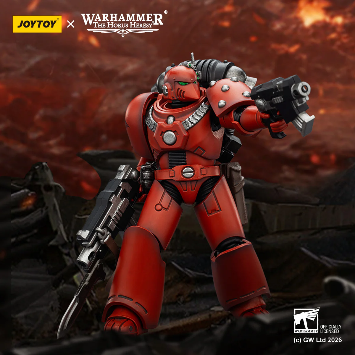 Blood Angels MKVI Tactical Legionary Warhammer The Horus Heresy 1/18 Figurka 12 cm - Image 11