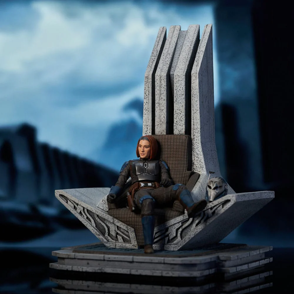 Bo-Katan Kryze on Throne Star Wars: The Mandalorian Premier Collection 1/7 Figurka 35 cm - Image 6