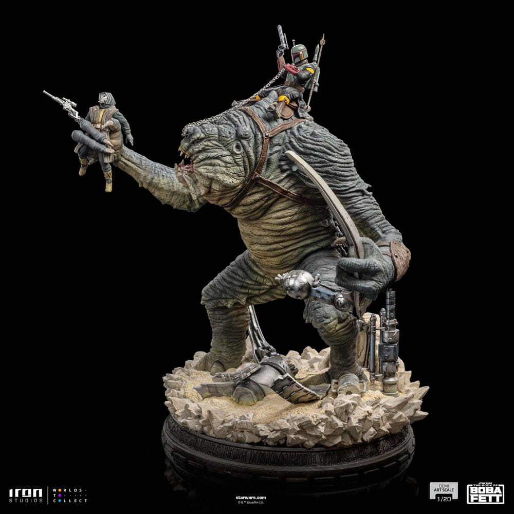 Boba Fett & Rancor Star Wars The Book of Boba Fett Demi Art 1/20 Figurka 38 cm - Image 4