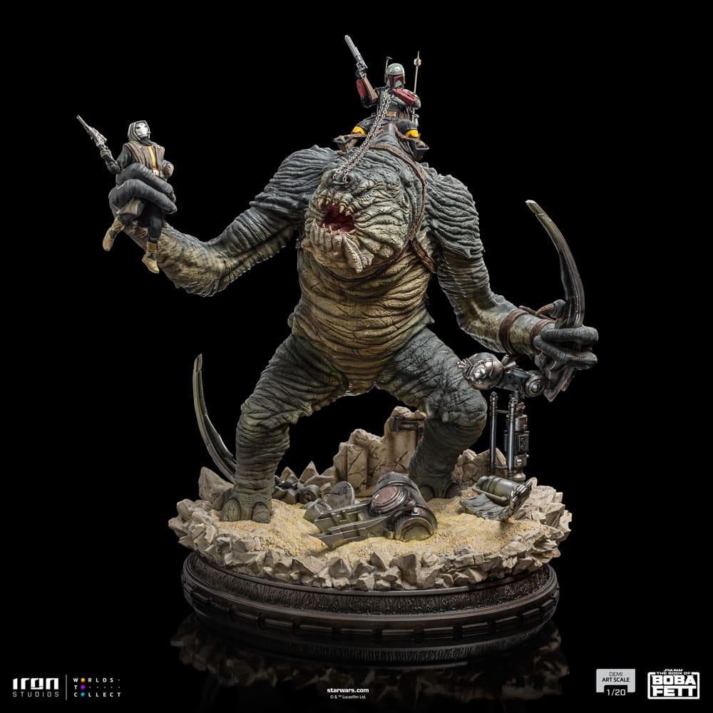 Boba Fett & Rancor Star Wars The Book of Boba Fett Demi Art 1/20 Figurka 38 cm - Image 5