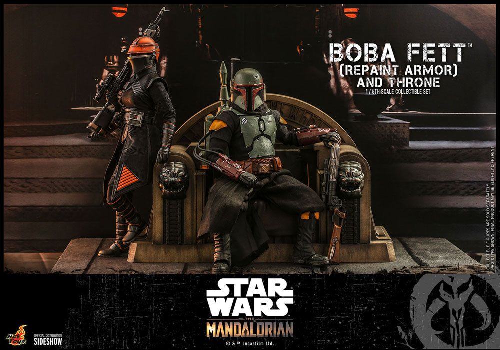 Boba Fett Repaint Armor and Throne Star Wars The Mandalorian 1/6 Figurka 30 cm - Image 4