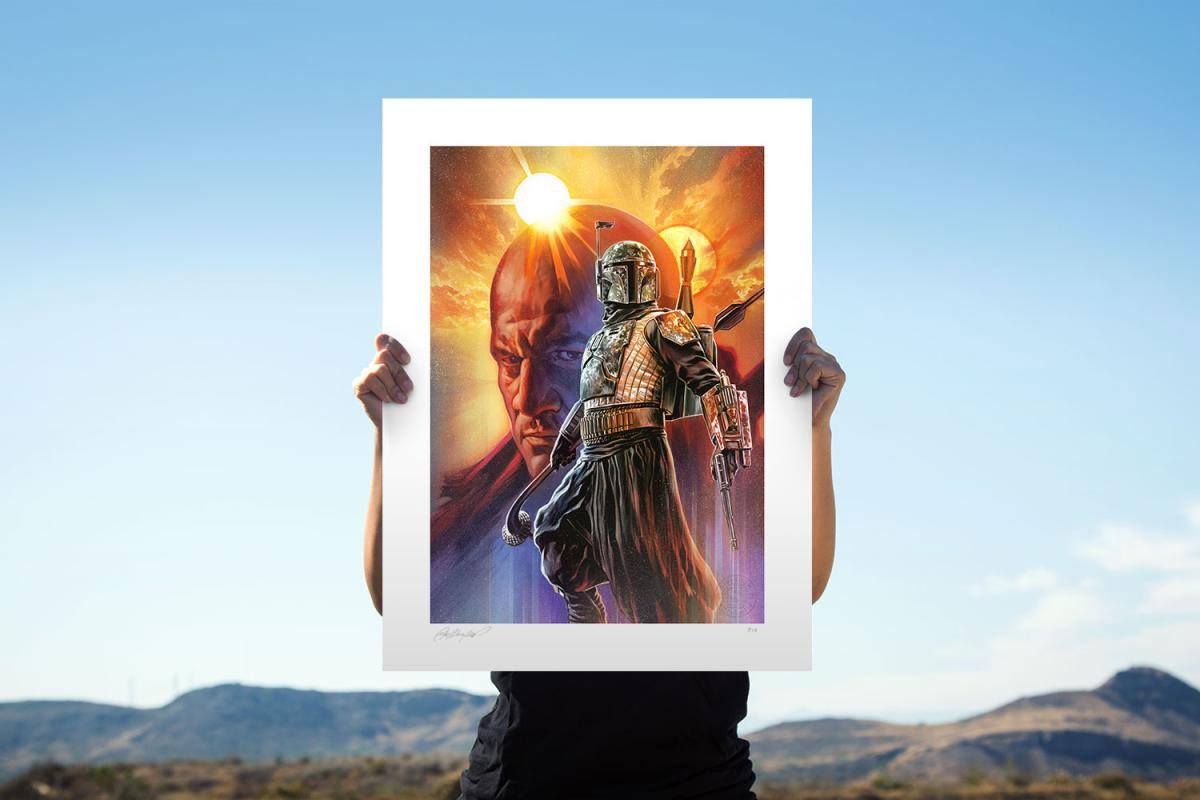 Boba Fett: The Gunslinger Star Wars: The Mandalorian Art Print 46 x 61 cm - Image 2