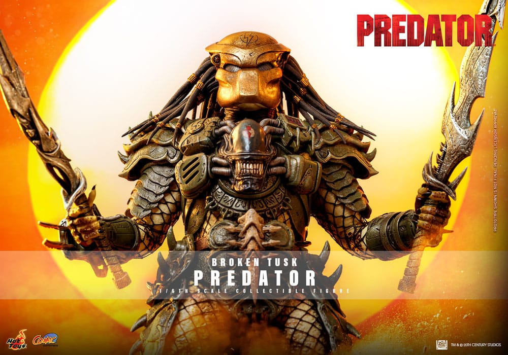 Broken Tusk Predator Alien vs. Predator Comic Masterpiece 1/6 Figurka 34 cm - Image 2