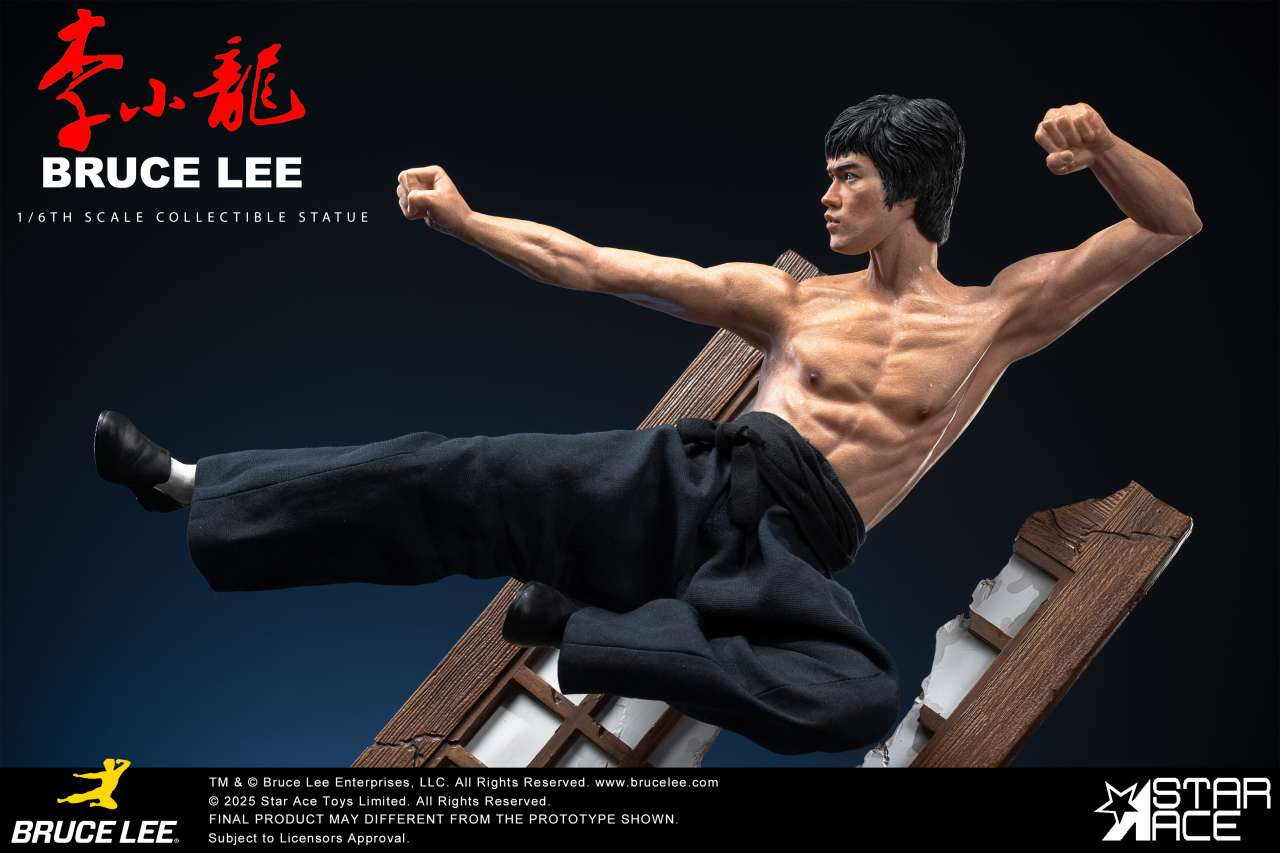 Bruce Lee Flying Kick Figurka 32 cm - Image 10