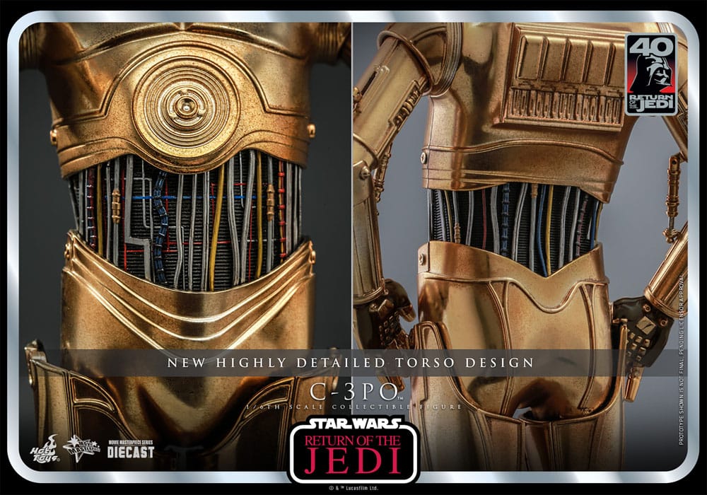C-3PO Star Wars: Episode VI 40th Anniversary 1/6 Figurka 29 cm - Image 14