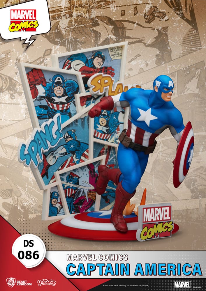 Captain America Marvel D-Stage Diorama Figurka 16 cm - Image 2