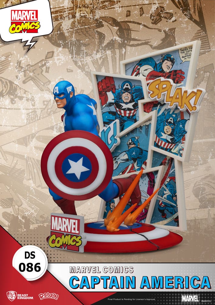 Captain America Marvel D-Stage Diorama Figurka 16 cm - Image 3
