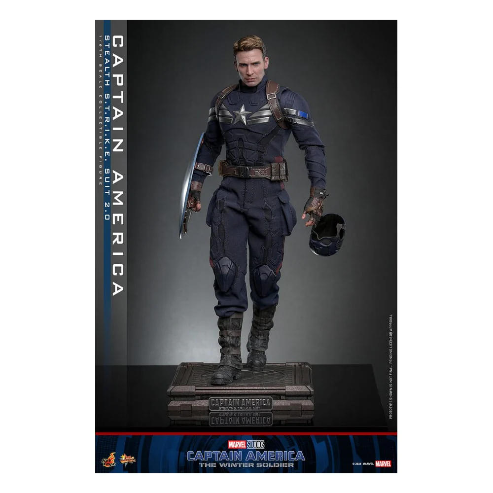 Captain America Stealth S.T.R.I.K.E. Suit  2.0 Marvel Captain America: The Winter Soldier Movie Masterpiece 1/6 Figurka 31 cm - Image 8