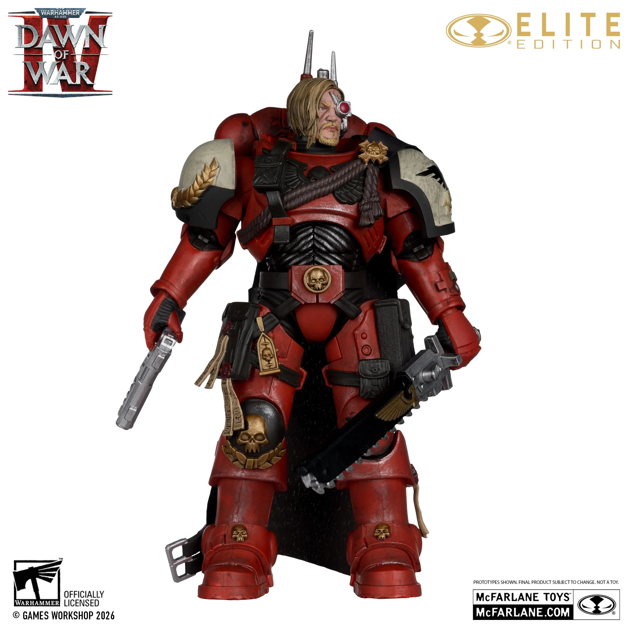 Captain Cyrus Warhammer 40000: Dawn of War 4 McFarlane Elite Edition Figurka 18 cm - Image 5