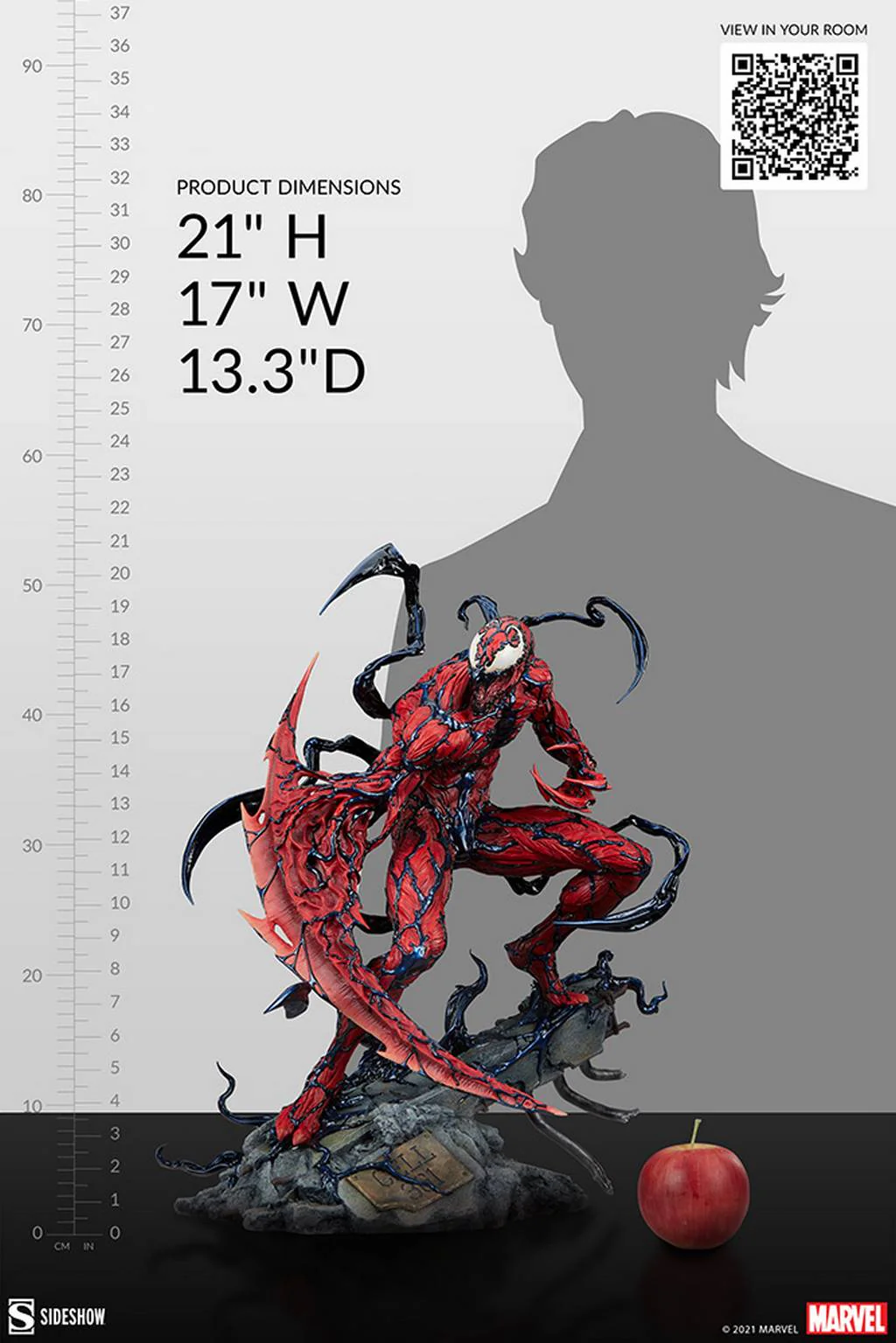 Carnage Marvel Premium 1:4 Figurka 53 cm - Image 6