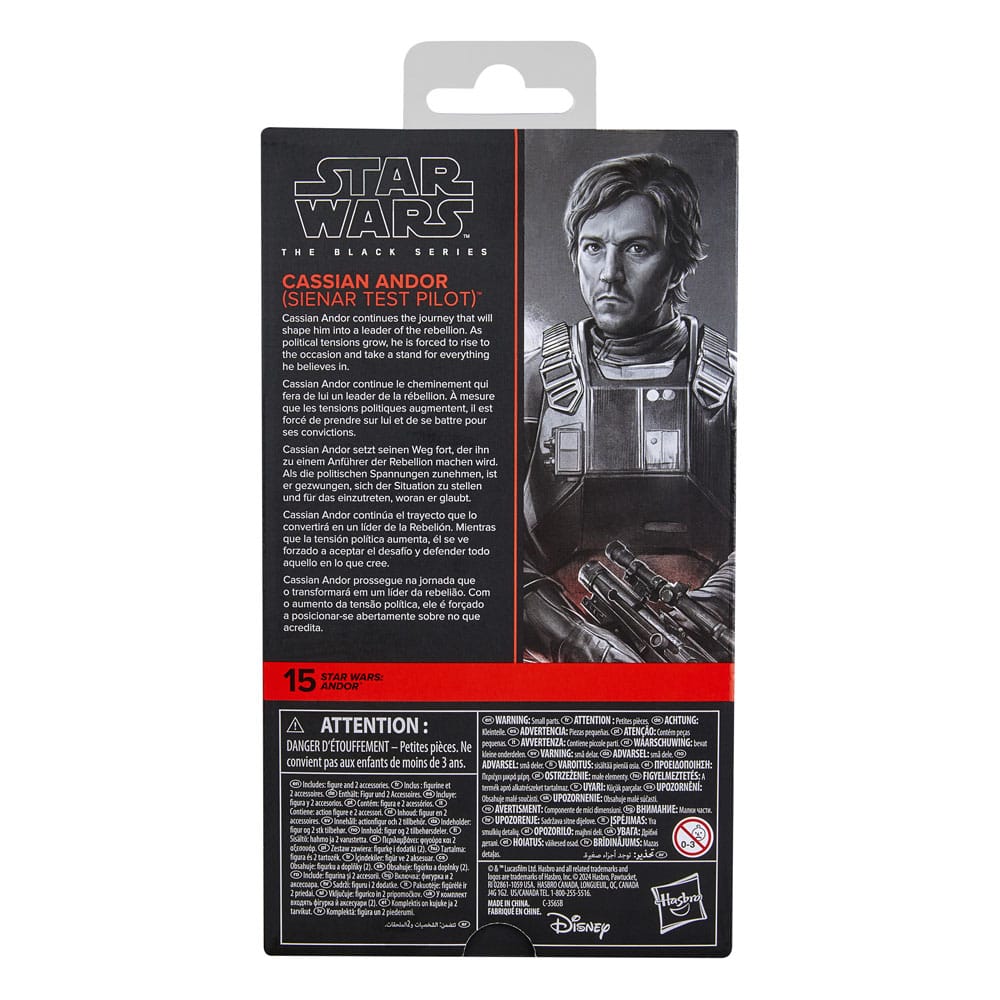 Cassian Andor Sienar Test Pilot Star Wars: Andor Black Series Figurka 15 cm - Image 9