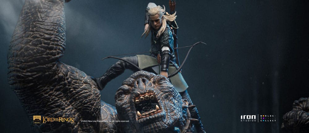 Cave Troll and Legolas Lord Of The Rings Deluxe Art 1/10 Figurka 72 cm - Image 7