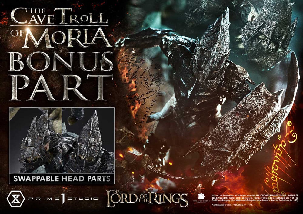 Cave Troll of Moria The Lord of the Rings Premium Masterline Series Bonus Version 1/6 Figurka 91 cm - Image 2
