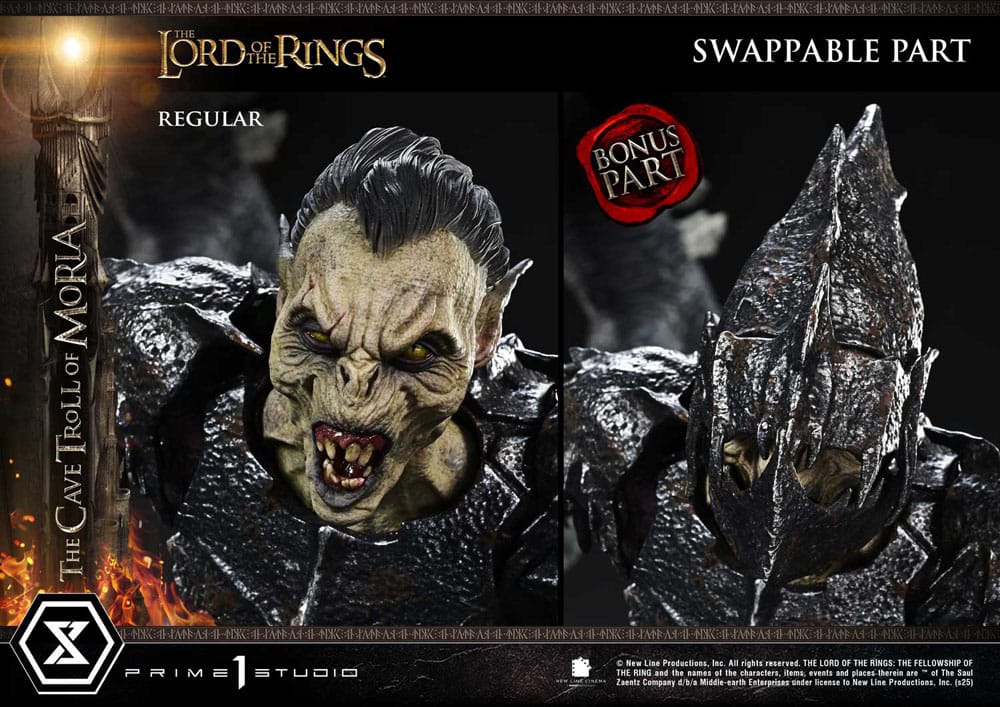 Cave Troll of Moria The Lord of the Rings Premium Masterline Series Bonus Version 1/6 Figurka 91 cm - Image 3