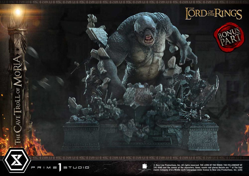 Cave Troll of Moria The Lord of the Rings Premium Masterline Series Bonus Version 1/6 Figurka 91 cm - Image 4