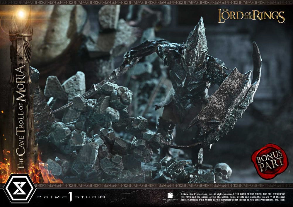 Cave Troll of Moria The Lord of the Rings Premium Masterline Series Bonus Version 1/6 Figurka 91 cm - Image 5