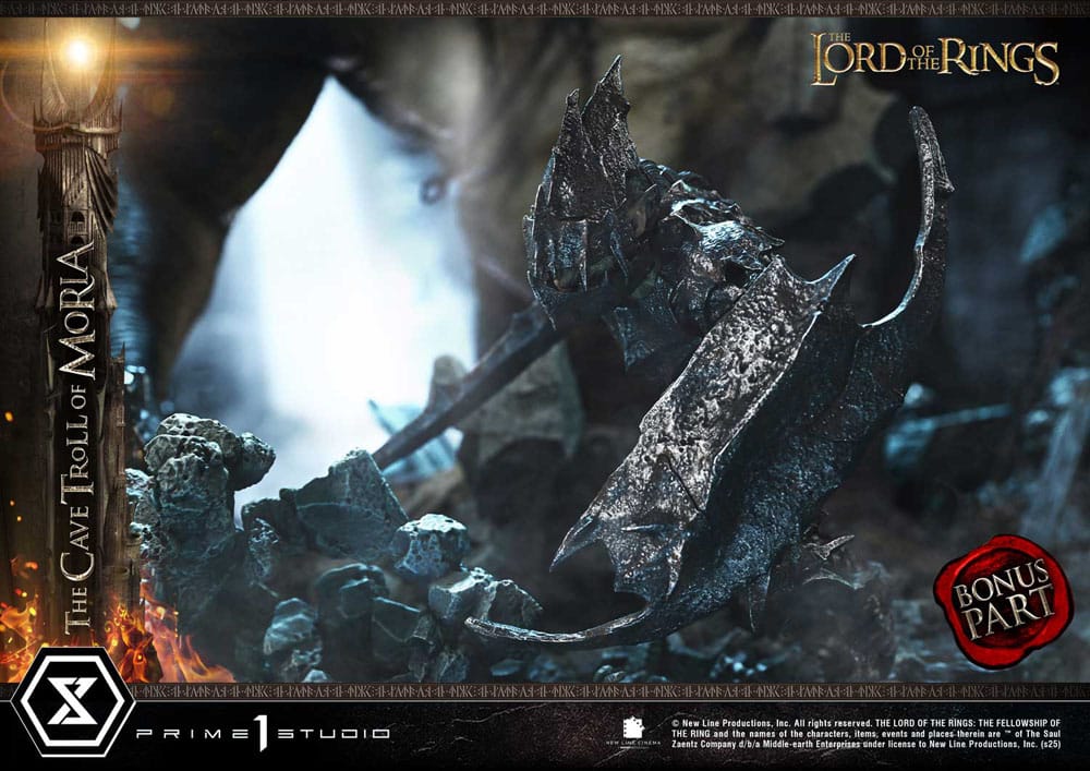 Cave Troll of Moria The Lord of the Rings Premium Masterline Series Bonus Version 1/6 Figurka 91 cm - Image 6