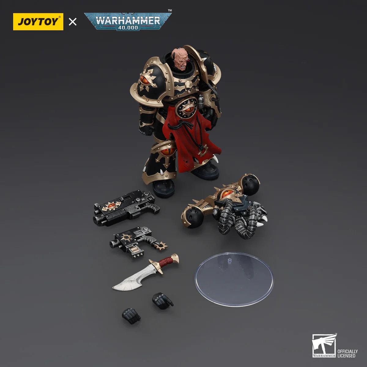 Chaos Space Marines Black Legion Chosen with Bolt Pistol and Power Fist Warhammer 40k 1/18 Figurka 20 cm - Image 10