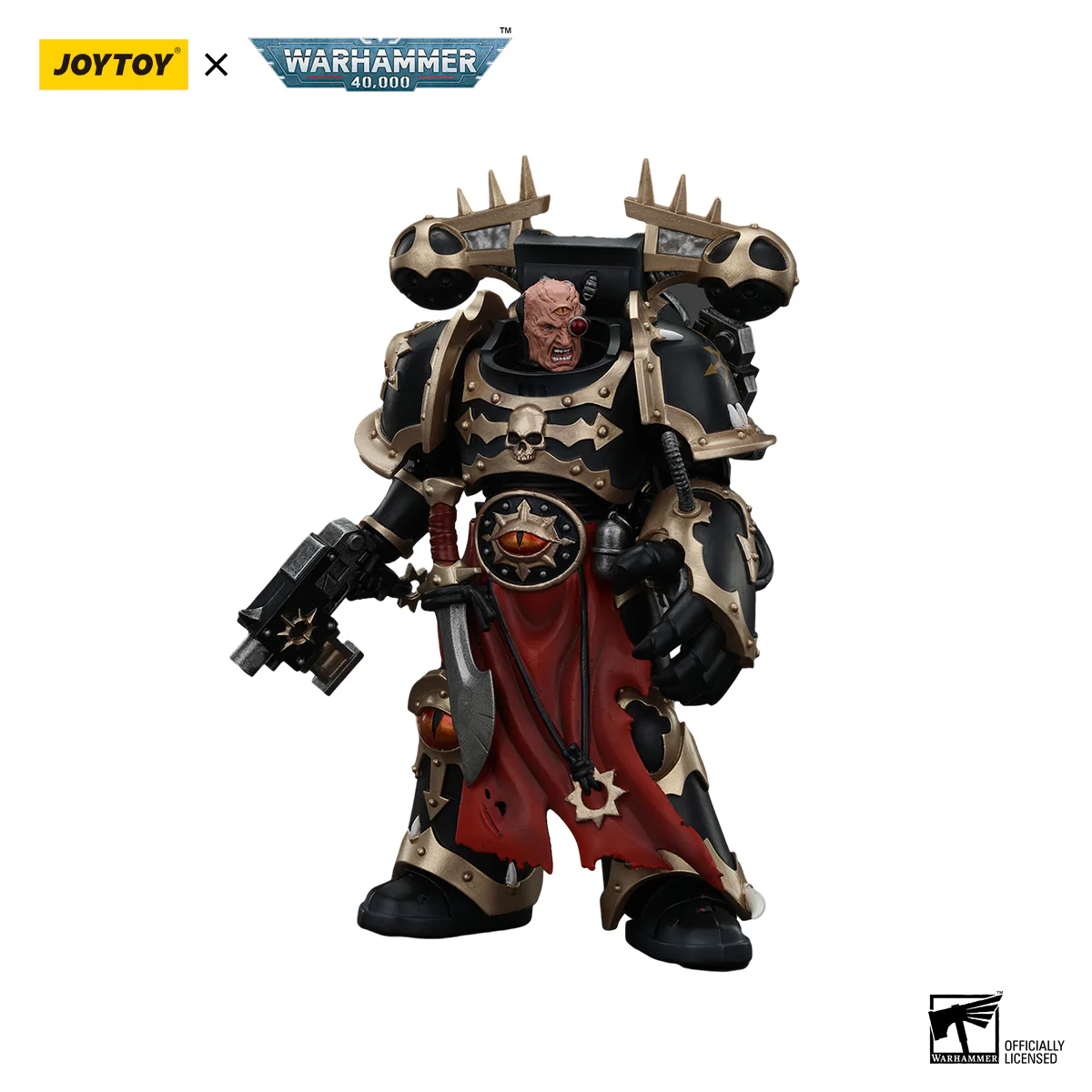 Chaos Space Marines Black Legion Chosen with Bolt Pistol and Power Fist Warhammer 40k 1/18 Figurka 20 cm - Image 3